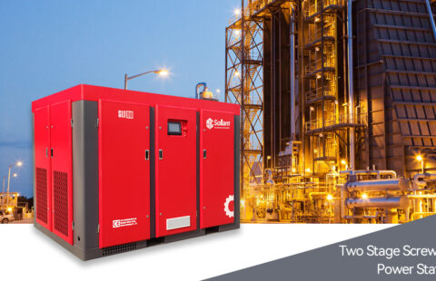 Two Stage Screw Air CompressorPower Station Industry