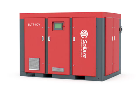 2 Stage Screw Air Compressor with Axial Fan